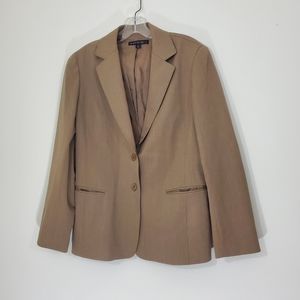 Layfayette 148  Wool Tan Blazer, Size 8